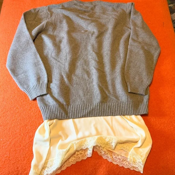 Zara light mink touch of cashmere blend sweater with slip dress NWT - Picture 8 of 9